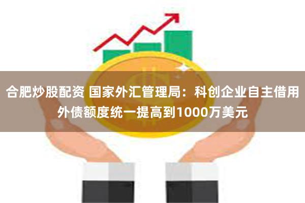 合肥炒股配资 国家外汇管理局：科创企业自主借用外债额度统一提高到1000万美元